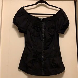 Bebe off the shoulder top